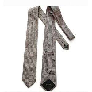 Murano Silk Textured Gray Men's Tie Business Casual